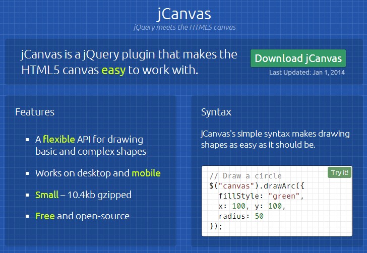 jQuery jcanvas